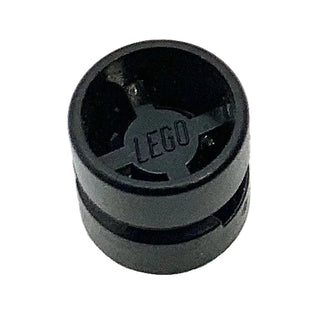 Wheel 11mm D. x 12mm, Hole Notched for Wheels Holder Pin, Part# 6014b Part LEGO® Black