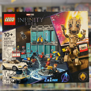 Super Heroes Bundle Pack, Iron Man 2 and Guardians of the Galaxy Vol.2, 2 in 1 Pack (Sets 76216 and 76217) - Infinity Saga Collection, 66711 Building Kit LEGO®