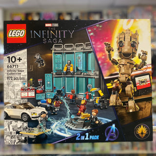 Super Heroes Bundle Pack, Iron Man 2 and Guardians of the Galaxy Vol.2, 2 in 1 Pack (Sets 76216 and 76217) - Infinity Saga Collection, 66711 Building Kit LEGO®
