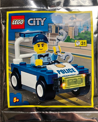 Policeman with Car foil pack, 952201 Building Kit LEGO®
