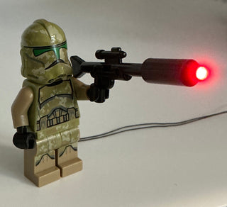 Light-Up Flashing Long Blaster w/ Extension, USB & DIY System, LW-75342 Custom Parts United Brick Co®