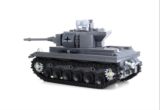 WW2 German Panzer Tank Building Kit Battle Brick