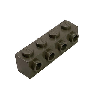Brick, Modified 1x4 with Studs on Side, Part# 30414 Part LEGO® Dark Gray 1 Part