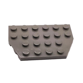Wedge, Plate 4x6 Cut Corners, Part# 32059 Part LEGO® Dark Gray 1 Part