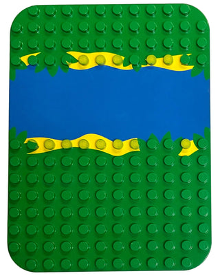DUPLO® Baseplate 12 x 16 with River Pattern, Part# 31074