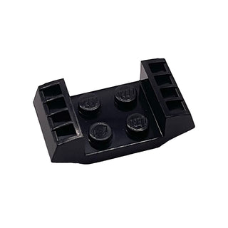 Plate, Modified 2 x 2 with Vents, Part# 41862 Part LEGO® Black