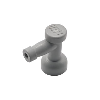 Tap 1x1 with Hole in Nozzle End, Part# 4599a Part LEGO® Light Gray