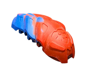 Bionicle Rahkshi Kraata Stage 1 with Marbled Pattern, Part# kraata1 Part LEGO® Red Head (Blue Tail)