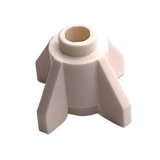 Brick Round 1x1 with Fins, Part# 4588 Part LEGO® White