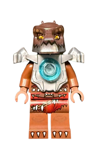 Crug - Flat Silver Heavy Armor, loc094 - LEGO® LEGENDS OF CHIMA Minifigure