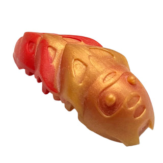 Bionicle Rahkshi Kraata Stage 5 with Marbled Pattern, Part# kraata5 Part LEGO® Reddish Gold Head (Red Tail)