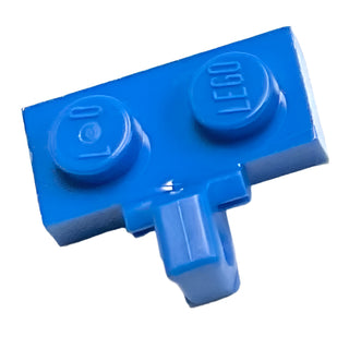 Hinge Plate 1 x 2 Locking with 1 Finger on Side with Bottom Groove, Part# 44567a Part LEGO® Blue