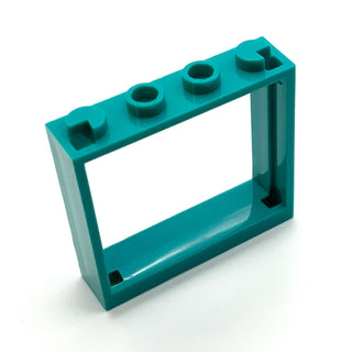 Window 1x4x3 - No Shutter Tabs, Part# 60594 Part LEGO® Dark Turquoise  