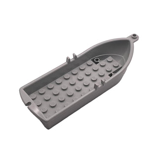 Boat, 14x5x2 with Oarlocks and 2 Hollow Inside Studs, Part# 2551 Part LEGO® Light Gray 1 Part
