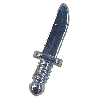 Minifigure, Weapon Knife, Part#44658a Part LEGO® Chrome Silver