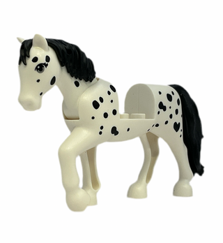 Horse, Molded Black Tail and Mane and Printed Black Spots Lego® Animals LEGO®