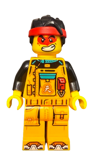Monkie Kid - Bright Light Orange Racing Suit, mk150 - LEGO® Monkie Kid Minifigure