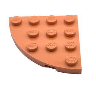 Plate Round Corner 4x4, Part# 30565 Part LEGO® Nougat