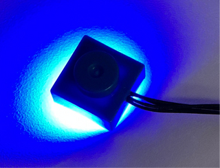 1x1 LED Light-up Plate, DIY System, Reconnectable, LB1x1-LA Custom Parts United Brick Co® Blue