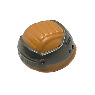 Minifigure, Headgear Helmet SW Rebel Trooper with Pearl Dark Gray Band and Yellow Insignia Pattern, Part# 27137pb01 Part LEGO®