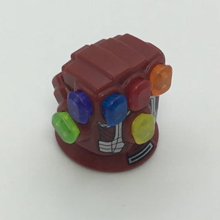 Nano Gauntlet with Complete Set of Infinity Stones Part LEGO® Dark Red - Complete  