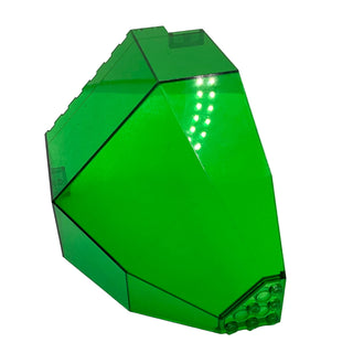 Panel 10x10x12 Quarter Dome, Part# 2409 Part LEGO® Trans-Green Very Good