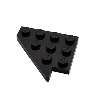 Wedge, Plate 4 x 4 Wing Left, Part# 3936 Part LEGO® Black Very Good