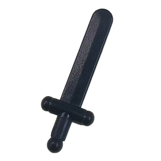 Minifigure, Weapon Sword Shortsword - Polished Rigid ABS, 3847a Part LEGO® Black Very Good
