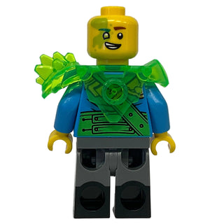 Mateo - Trans-Bright Green Shoulder Armor, drm103 - LEGO® DreamZzz Minifigure
