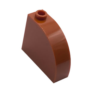 Slope, Curved 3 x 1 x 2 with Hollow Stud, Part# 33243 Part LEGO® Dark Orange