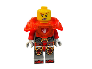 Macy Halbert - Trans-Neon Orange Visor and Armor, nex119 Minifigure LEGO®