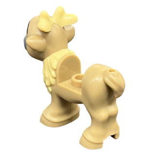 Reindeer, Fawn with Molded Short Tan Antlers and Fur and Printed Black Eyes and Eyebrows, Tan Patches and Dark Bluish Gray Muzzle Pattern, 103493pb01 Minifigure LEGO®