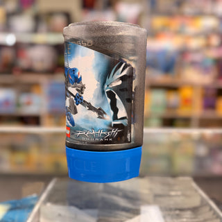 LEGO Bionicle Guurahk set canister with blue and black character artwork and blue base.