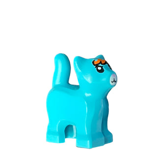 Mo- Baby Kitten with Medium Azure and Orange Fur, 80686pb03 LEGO® Animals LEGO®