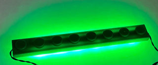 1x8 LED Light Up Plate, DIY System, Reconnectable, LB1x8-LA Custom Parts United Brick Co® Green/Green