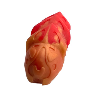 Bionicle Rahkshi Kraata Stage 6 with Marbled Pattern, Part# kraata6 Part LEGO® Reddish Gold Head (Red Tail)