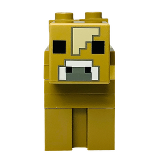 Minecraft Cow - Mooshroom Dark Tan, minecow09 LEGO® Animals LEGO® Like New