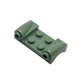 Vehicle, Mudguard 2 x 4 with Headlights and Curved Fenders, Part# 93590 Part LEGO® Sand Green