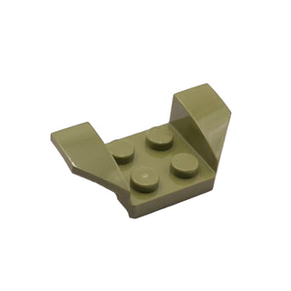 Vehicle, Mudguard 2 x 4 with Flared Wings, Part# 41854 Part LEGO® Olive Green