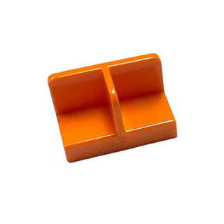 Panel 1x2x1 with Rounded Corners and Center Divider (Minifigure Stand), Part# 93095 Part LEGO® Orange  