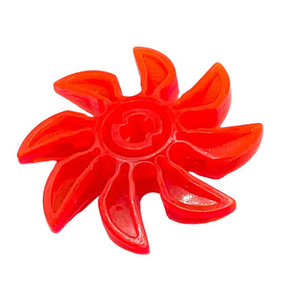 Propeller 8 Blade 5 Diameter, Part# 41530 Part LEGO® Trans-Neon Orange