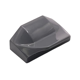 Slope, Curved 1 x 2 x 2/3 Wing End, Part# 47458 Part LEGO® Dark Bluish Gray