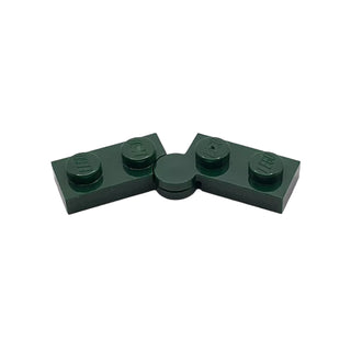 Hinge Plate 1 x 4 Swivel (2429 / 2430), Part# 2429c01 Part LEGO® Dark Green