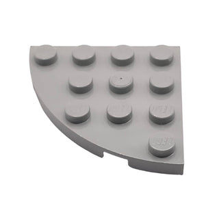 Plate Round Corner 4x4, Part# 30565 Part LEGO® Light Gray