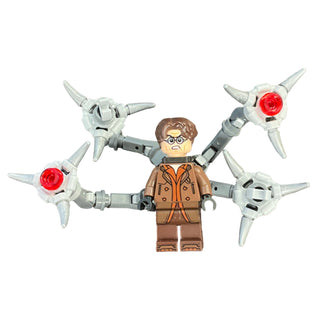 Dr. Octopus (Otto Octavius) / Doc Ock - Reddish Brown Outfit, Mechanical Arms, sh1060 Minifigure LEGO®