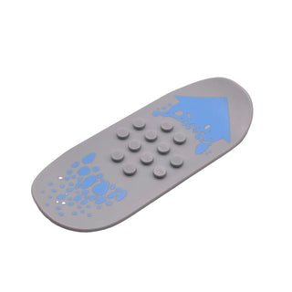 Sports Promo Snowboard from McDonald's Sports Set Number 6 (7922) with Bright Light Blue Arrow and Splotches Pattern, Part# 48395pb01 Part LEGO® Light Bluish Gray Very Good