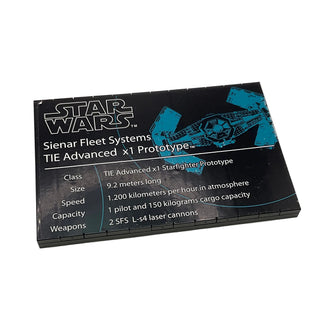 APPLIED Sticker Sheet for Set UCS Vader's TIE Advanced, 10175, Part# 10175stck01APPLIED