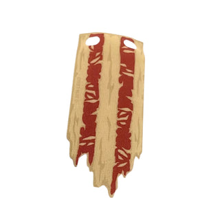 Cloth Flag 3x8 with Tattered Edge and Red Stripes Pattern, Part# 25440 Part LEGO® Tan Very Good