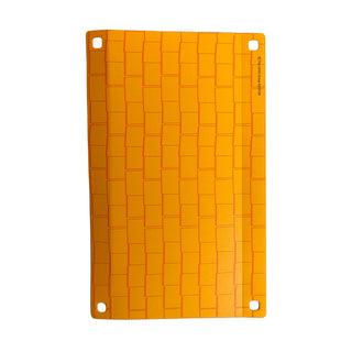 Plastic - Bright Light Orange Roof with Shingles Pattern, Part# 5941pls02