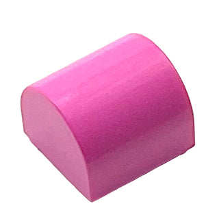 Slope, Curved 1 x 1 x 2/3 Double, Part# 49307 Part LEGO® Dark Pink